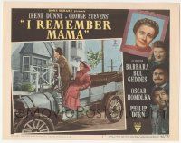 7c568 I REMEMBER MAMA LC #5 '48 Oscar Homolka & Barbara O'Neil in car, directed by George Stevens!