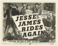 7c152 JESSE JAMES RIDES AGAIN TC R55 cool images of outlaw Clayton Moore, Republic serial!