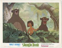 7c590 JUNGLE BOOK LC R78 Walt Disney cartoon classic, close up of Mowgli, Baloo & Bagheera!