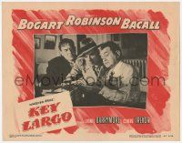 7c592 KEY LARGO LC #2 '48 c/u of Edward G. Robinson, Gomez & Lawrence with huge pile of cash!