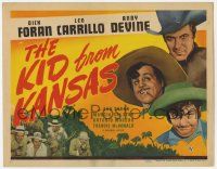 7c156 KID FROM KANSAS TC '41 great image of Dick Foran, Leo Carrillo as Pancho & Andy Devine!