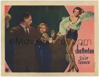 7c621 LILLY TURNER LC '33 sexy pre-Code border art, Chatterton in middle of brawl, William Wellman