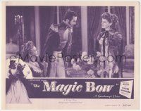 7c643 MAGIC BOW LC '47 Dennis Price between pretty Phyllis Calvert & Countess Marie Lohr!
