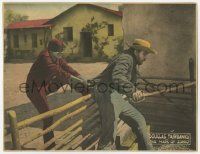 7c653 MARK OF ZORRO LC '20 hero Douglas Fairbanks stops bad guy trying to run away from him!