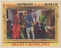 7c655 MARY OF SCOTLAND LC '36 Fredric March watches Katharine Hepburn argue with Douglas Walton!