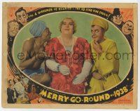 7c659 MERRY GO ROUND OF 1938 LC '37 wacky image of guys in turbans sitting by large man in a dress!