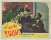 7c661 MIRACLE IN HARLEM LC #8 '48 all-black cast, family gathered by elderly woman in wheelchair!