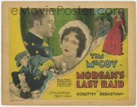 7c172 MORGAN'S LAST RAID TC '29 Tim McCoy as Civil War soldier with Dorothy Sebastian, lost film!