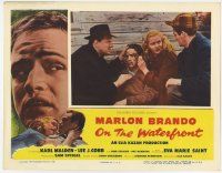 7c695 ON THE WATERFRONT LC '54 directed by Elia Kazan, bloodied Marlon Brando on docks!