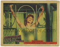 7c711 PAL JOEY LC #2 '57 great close up of sexy Rita Hayworth singing naked in shower!