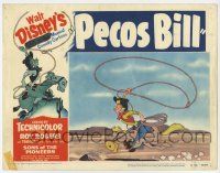 7c720 PECOS BILL LC #4 '54 Disney cartoon, great image of him riding Trigger & swinging lasso!