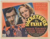 7c185 RACKETEERS IN EXILE TC '37 Evelyn Venable muscled in on mobster George Bancroft's heart!