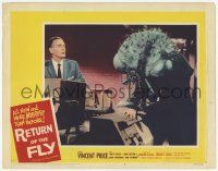 7c768 RETURN OF THE FLY LC #6 '59 wacky giant insect monster in laboratory with John Sutton!