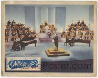 7c770 RHAPSODY IN BLUE LC '45 cool far shot of Paul Whiteman conducting his orchestra!