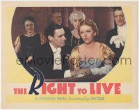 7c776 RIGHT TO LIVE LC '35 Colin Clive realizes Josephine Hutchinson is cheating with his brother!