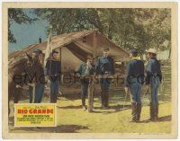 7c779 RIO GRANDE LC #3 '50 John Wayne in uniform with other soldiers, directed by John Ford!