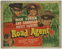 7c191 ROAD AGENT TC '41 masked cowboys Dick Foran, Leo Carrillo & Andy Devine!
