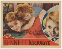 7c787 ROCKABYE LC '33 great c/u of Constance Bennett giving cute June Filmer a piggyback ride!