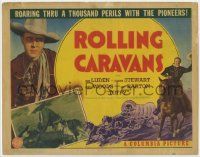 7c195 ROLLING CARAVANS TC '38 cowboy John Jack Luden roaring thru a thousand perils with pioneers!