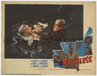 7c796 RUTHLESS LC #7 '48 Edgar Ulmer directed Sydney Greenstreet trying to drown Zachary Scott!