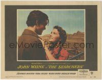 7c811 SEARCHERS LC #3 '56 John Ford classic, super close up of Jeff Hunter and smiling Vera Miles!