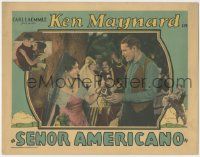 7c821 SENOR AMERICANO LC '29 senorita Kathryn Crawford gives Ken Maynard horse's bridle, lost film!