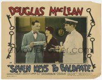 7c823 SEVEN KEYS TO BALDPATE LC '25 Douglas MacLean & Edith Roberts in Cohan comedy, lost film!