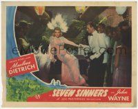 7c824 SEVEN SINNERS LC '40 wonderful full-length image of Marlene Dietrich with John Wayne!