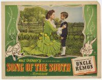 7c855 SONG OF THE SOUTH LC #4 '46 Walt Disney, c/u of Ruth Warrick kneeling by Bobby Driscoll!