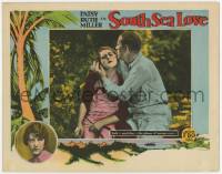 7c859 SOUTH SEA LOVE LC '27 Patsy Ruth Miller is safe until the gleam of savage tropicaleyes!