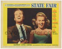 7c877 STATE FAIR LC #6 '62 c/u of Pat Boone & Ann-Margret laughing, Rodgers & Hammerstein musical!