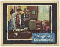 7c880 STORM WARNING LC #3 '51 Ginger Rogers stares at Ronald Reagan & man standing behind desk!