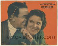 7c888 STRONG BOY LC '29 directed by John Ford, c/u of Scottish Victor McLaglen nuzzling his girl