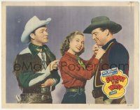 7c892 SUNSET IN THE WEST LC #5 '50 pretty Penny Edwards between Roy Rogers & Gordon Jones!