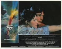 7c895 SUPERMAN LC '78 best close up of Christopher Reeve & Margot Kidder flying!