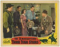 7c919 THREE TEXAS STEERS LC '39 great image of John Wayne as one of the Three Mesquiteers, rare!