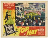 7c932 TOP HAT LC #8 R53 Astaire & Rogers, cool far shot of elaborate musical production number!