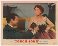 7c933 TORCH SONG LC #7 '53 Joan Crawford warns Gig Young to not sign her name to the check!