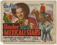 7c219 UNDER MEXICALI STARS TC '50 Rex Allen The Arizona Cowboy & his wonder horse Koko!