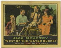 7c972 WEST OF THE WATER BUCKET LC '24 real life heavyweight boxing champion Jack Dempsey, lost film!