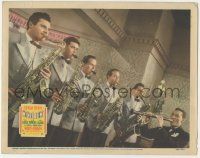 7c984 WINTERTIME LC '43 bandleader Woody Herman playing clarinet by five saxophone players!