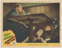 7c989 WOMAN OF THE YEAR LC '42 Katharine Hepburn under table tells Spencer Tracy to take her home!