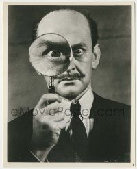7d116 ALPHABET MURDERS 8x10 still '66 best portrait of Tony Randall with magnifying glass!