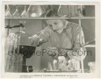 7d142 ARROWSMITH 8x10.25 still '31 close up of Ronald Colman working in his laboratory, John Ford