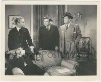7d204 BOSTON BLACKIE GOES HOLLYWOOD 8x10 still '42 men stare at Chester Morris in disguise!