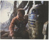 7d053 EMPIRE STRIKES BACK color 8x10 still '80 c/u of Hamill as Luke Skywalker & R2-D2 in swamp!