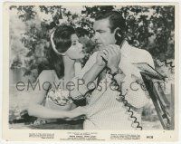 7d373 FROM RUSSIA WITH LOVE 8x10 still '64 sexy Eunice Gayson & Sean Connery as James Bond w/phone!