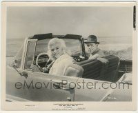 7d392 GIRL CAN'T HELP IT 8.25x10 still '56 sexy Jayne Mansfield & Tom Ewell in cool convertible!