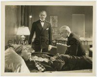7d421 GRAND HOTEL 8x10 still '32 John Barrymore & Lewis Stone look at dying Lionel on bed!