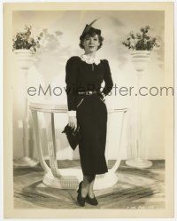 7d430 GREAT GUY 8x10.25 still '36 full-length portrait of pretty Mae Clarke modeling cool outfit!